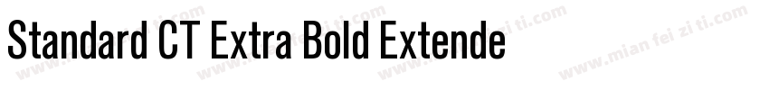 Standard CT Extra Bold Extended字体转换